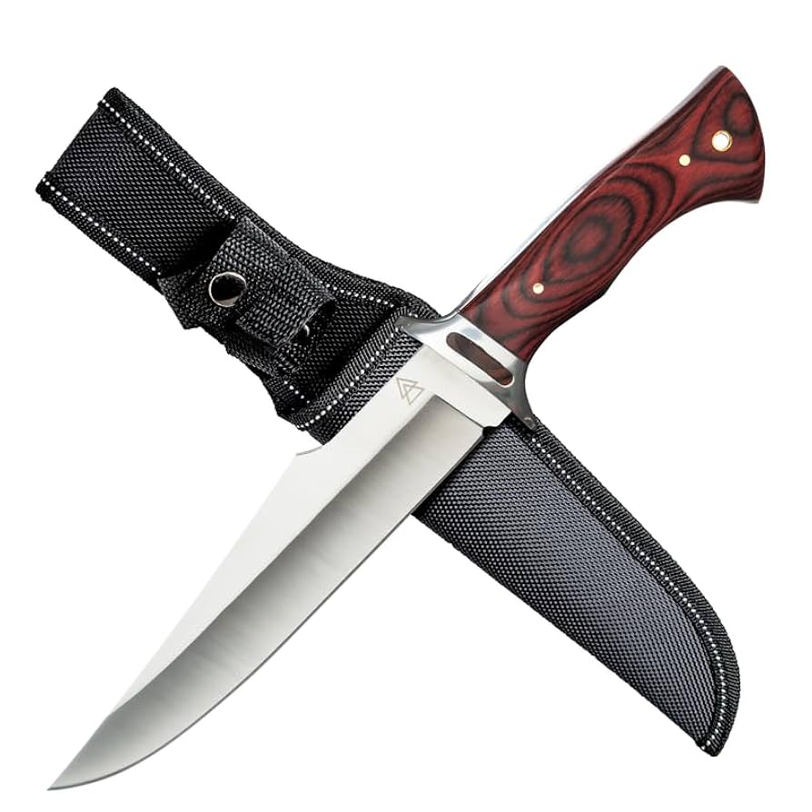 Amazon.com : Hunting Knife With Holster, 12 Inch Fixed Blade